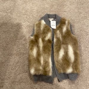 Jcrew fur vest
